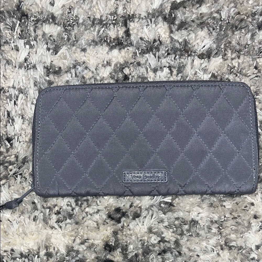 SOLD  on Mercari Vera Bradley Quilted Charcoal Wallet